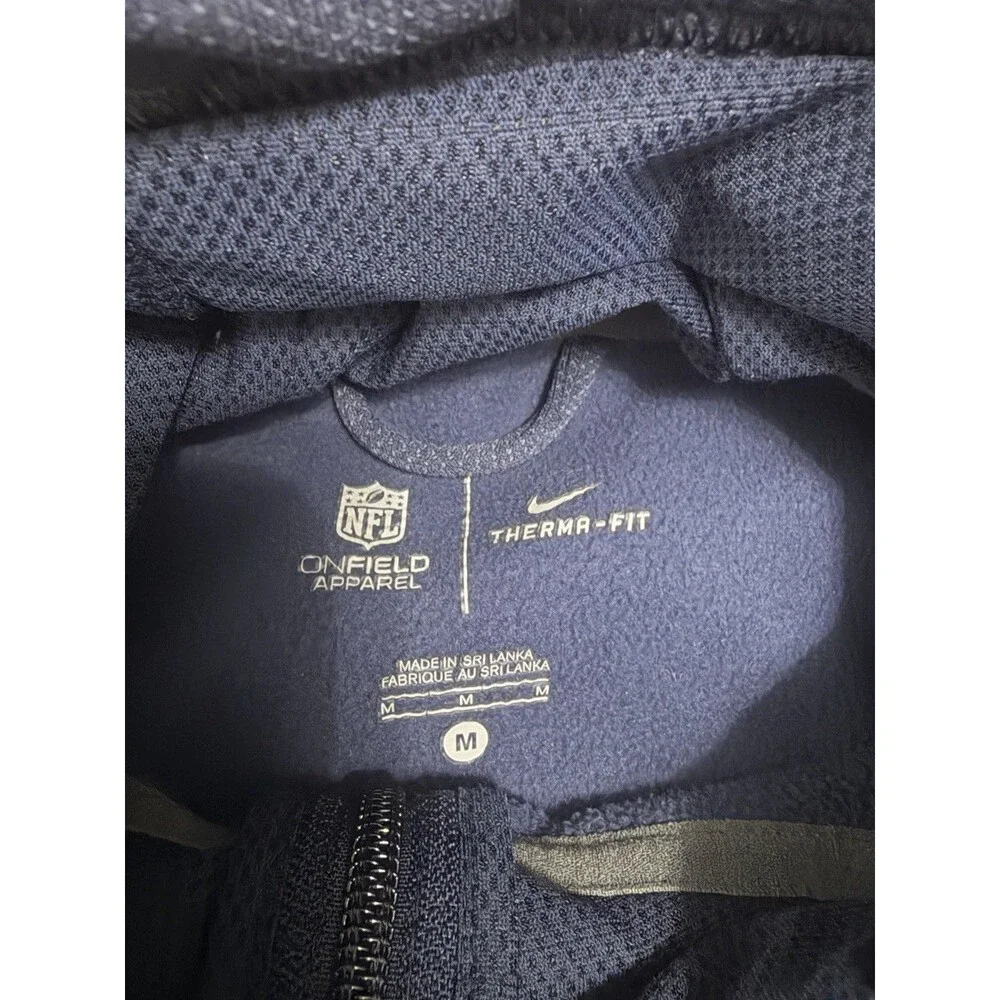 Men’s Tennessee Titans Nike Size M Navy Therma Fit Full Zip Jacket NFL